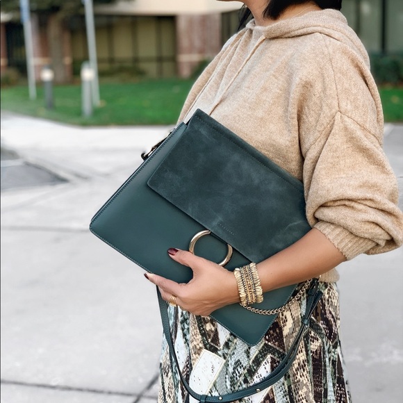 Chloe Faye Bag in Silver Blue - Picture 7 of 8